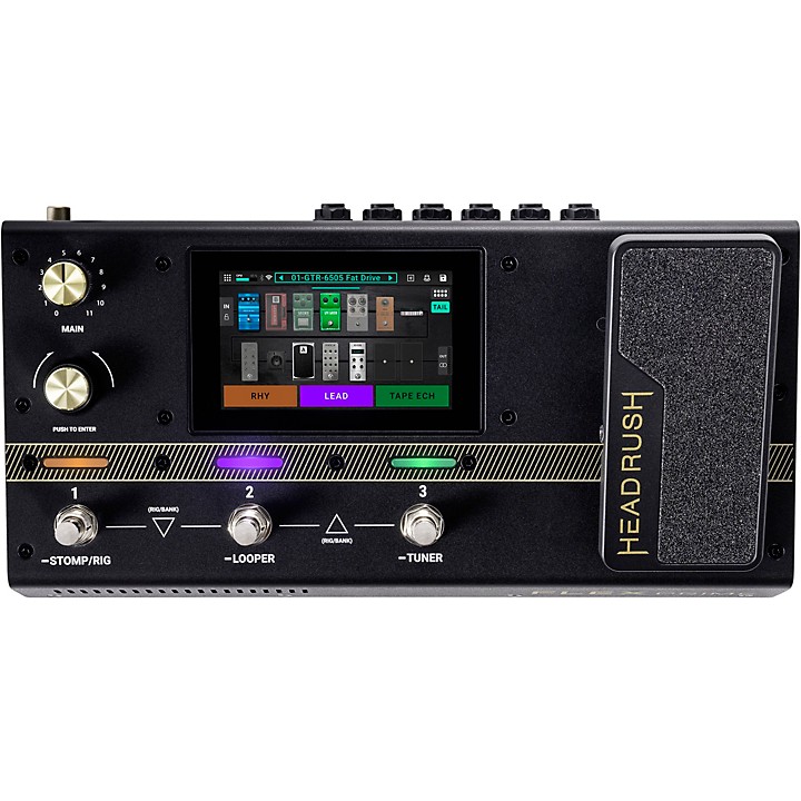 HeadRush Flex Prime Guitar Multi Effects Processor Amp Modeler Pedal Level 1 Black M13964004001000.gc