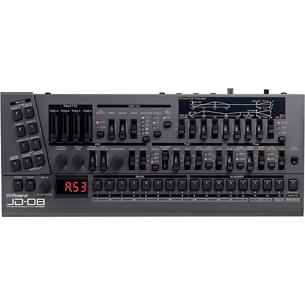 JD 08 JD 800 Boutique Synthesizer with Decksaver Cover