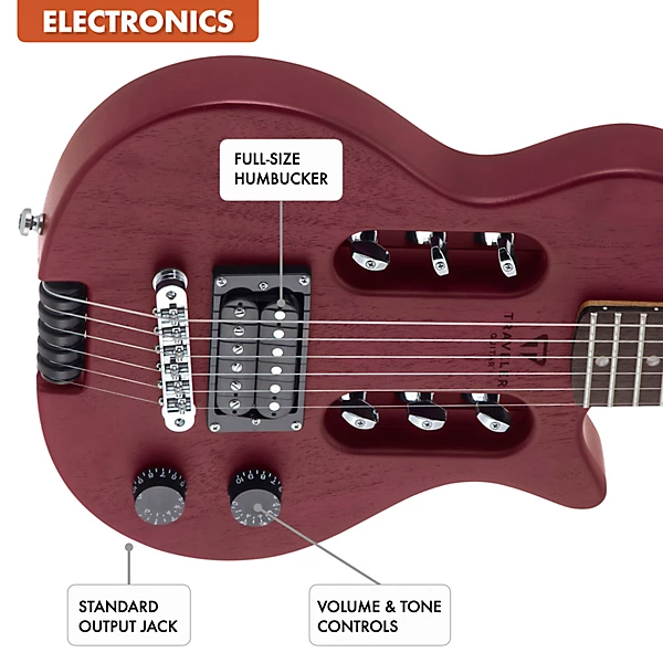 Traveler Guitar EG 1 Studio Electric Guitar Satin Red