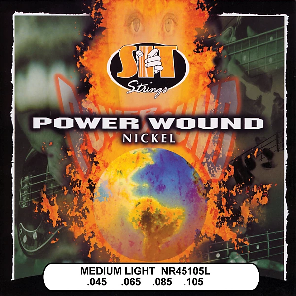 NR45105L Medium Light Power Wound Nickel Bass Strings