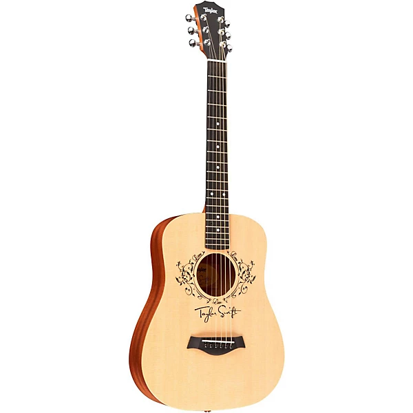 Taylor Swift Signature Baby Taylor Left Handed Acoustic Guitar Natural 3 4 Size Dreadnought