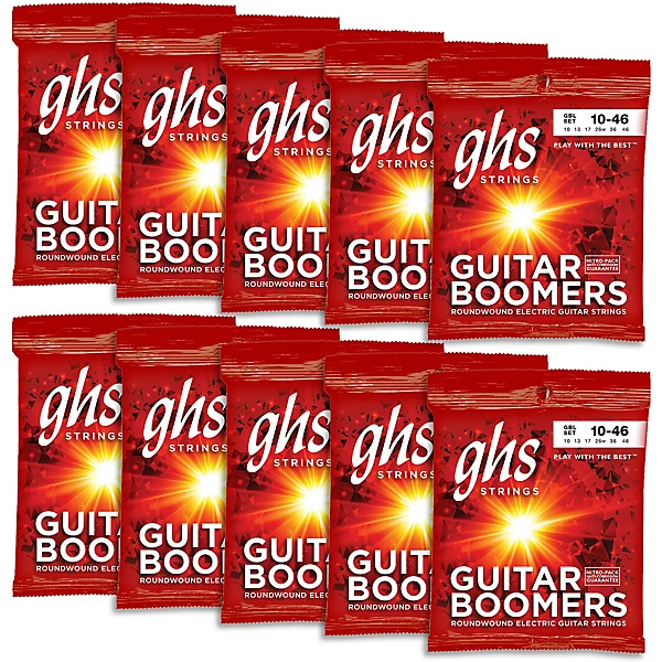 Boomers Light Roundwound Electric Guitar Strings 10 Pack