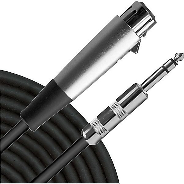Advantage Interconnect Cable 1 4 TRS Male to XLR Female 10 ft Black