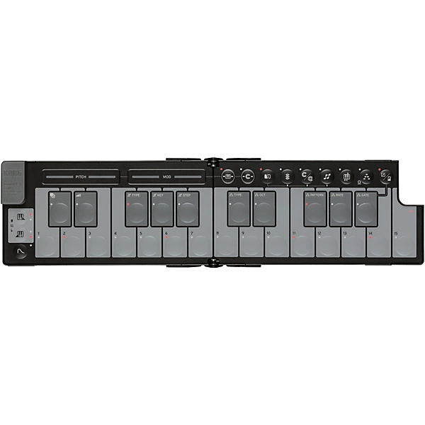 nanoKEY Fold Foldable MIDI keyboard Black
