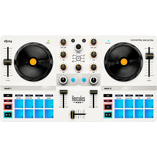 DJControl Mix Ultra Portable DJ Controller for djay White