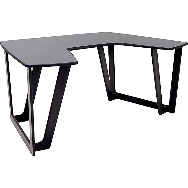 Argosy AIRE Artist Curved Workstation no racks Hautelink Desktop Black Legs Level 1 M12830004000000.gc