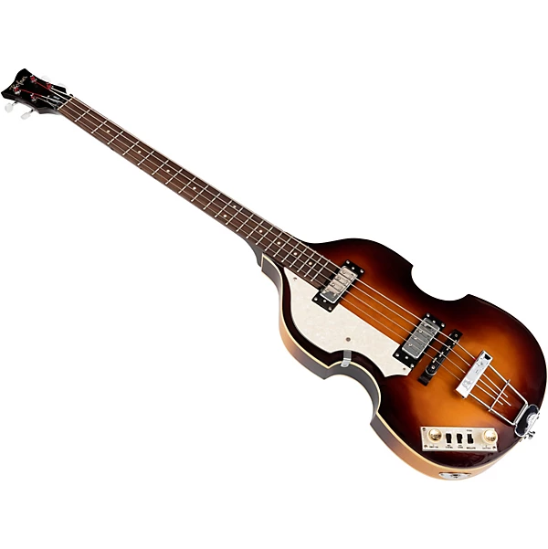 Ignition Series Left Handed Short Scale Violin Bass Guitar Sunburst