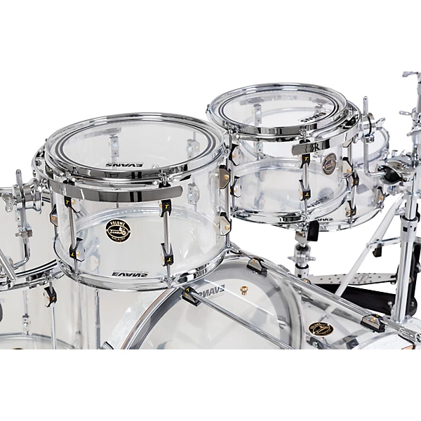 Volume Series 5 Piece Seamless Acrylic Shell Pack With 22 Bass Drum Clear