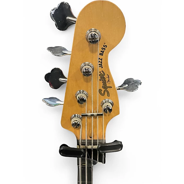 Used 2007 Squier Deluxe Jazz Bass Active V 5 String 2 Color Sunburst Electric Bass Guitar