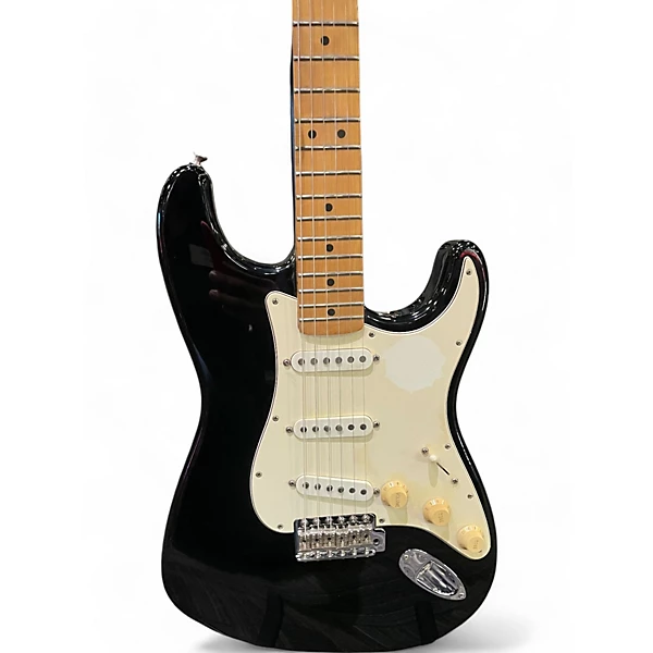 Used Fender Player Stratocaster Black Solid Body Electric Guitar