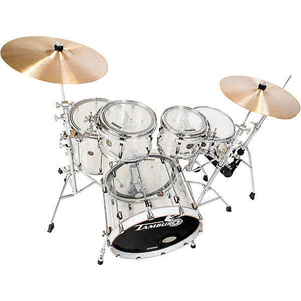 Volume Series 5 Piece Seamless Acrylic Shell Pack With 22 Bass Drum Clear