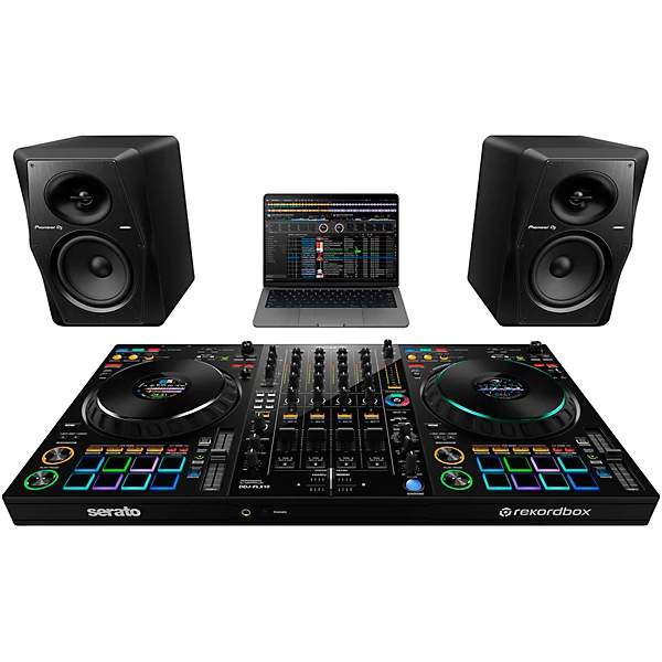 DDJ FLX10 4 Channel Performance DJ Controller for Rekordbox DJ and Serato DJ Pro Black