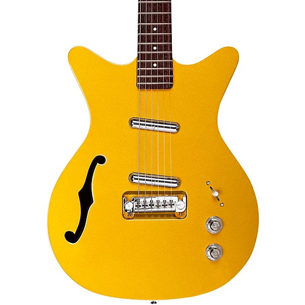 FIFTY NINER Semi Hollow Electric Gutiar Gold Top