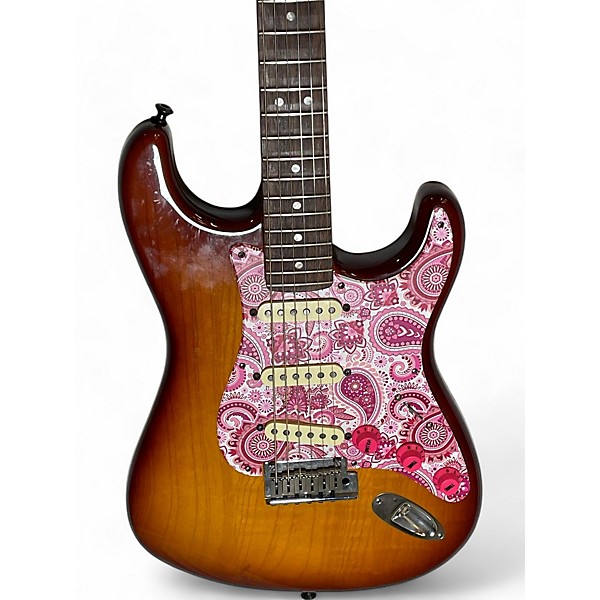 Used Fender American Deluxe Ash Stratocaster Tobacco Burst Solid Body Electric Guitar