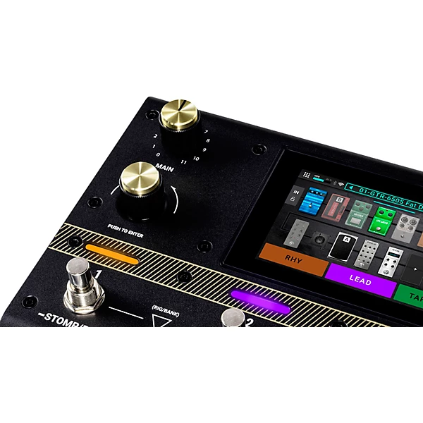 HeadRush Flex Prime Guitar Multi Effects Processor Amp Modeler Pedal Level 1 Black M13964004001000.gc