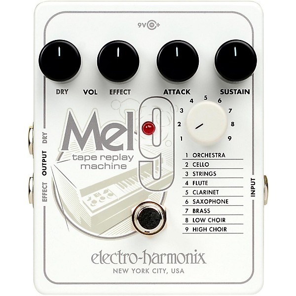 Electro Harmonix MEL9 Tape Replay Machine Guitar Effects Pedal Level 1 J37051004000000.gc
