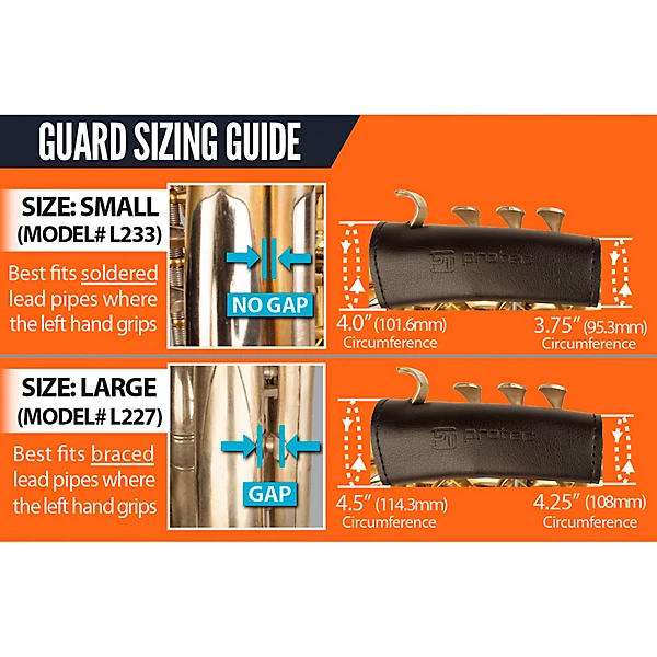 French Horn Leather Hand Guard Smaller