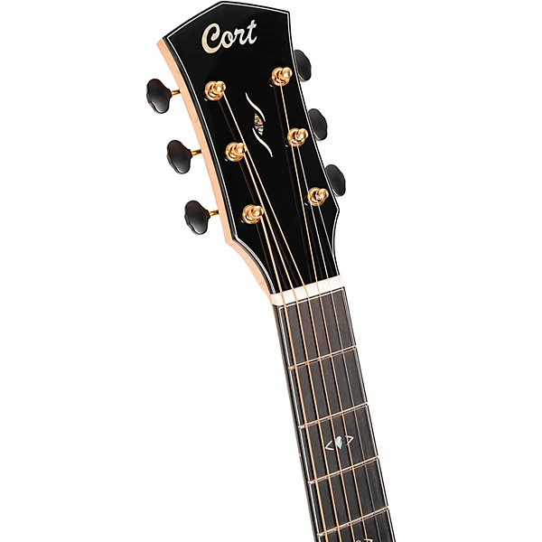 Gold Passion Concert Acoustic Electric Guitar Natural