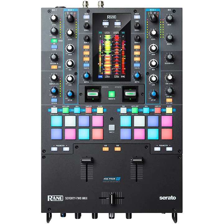 SEVENTY TWO MKII Battle Ready 2 Channel DJ Mixer With Multi Touch Screen and Serato DJ