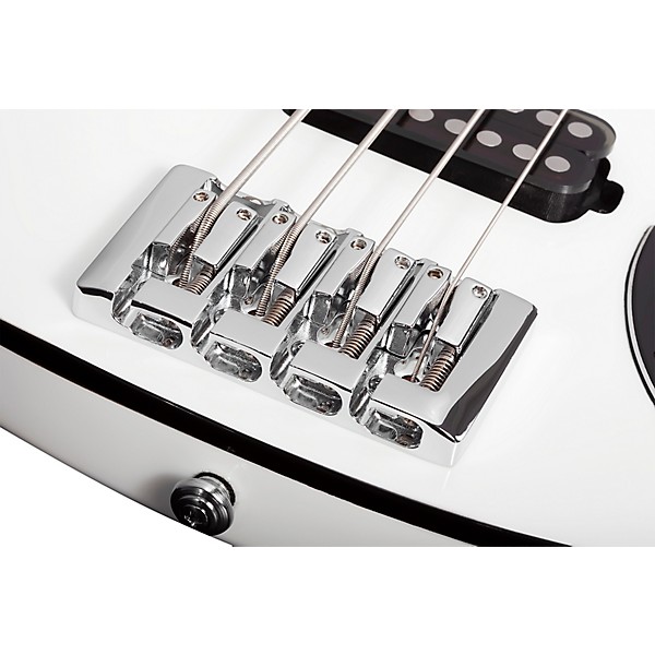 Schecter Guitar Research Stargazer 4 Electric Bass Guitar Gloss White