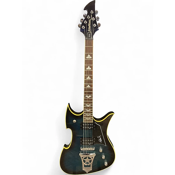 Used Washburn Paul Stanley Signature PS600 2 Tone Green Burst Solid Body Electric Guitar