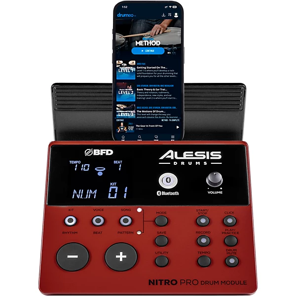 Alesis Nitro Pro XL 10 Piece Electronic Drum Kit With Mesh Heads & Bluetooth