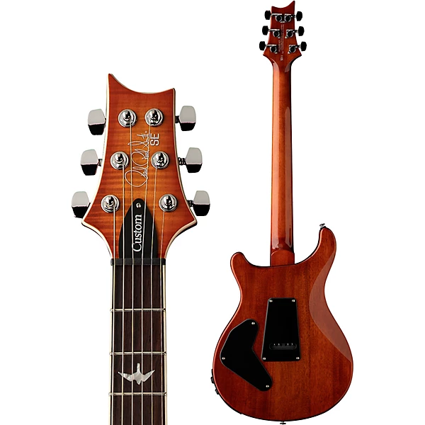 SE Custom 24 Semi Hollow Piezo Electric Guitar Vintage Sunburst