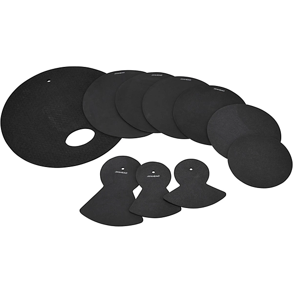 Drum Silencer Pack with Cymbal and Hi hat Mutes 10