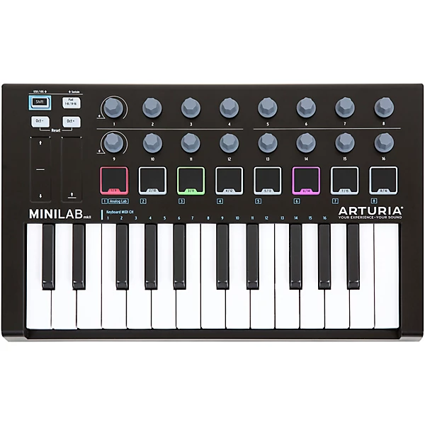 MiniLab MkII Keyboard Controller and Software Bundle Limited Black Edition