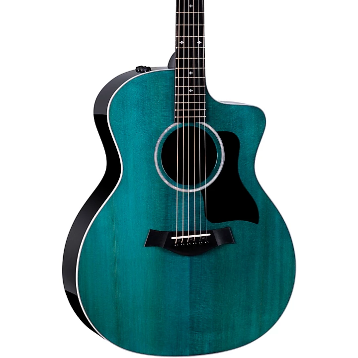 214ce Special Edition Grand Auditorium Acoustic Electric Guitar Trans Blue