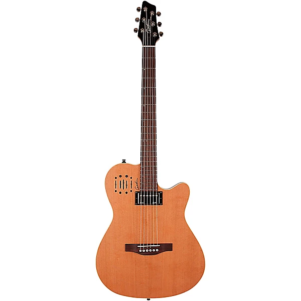 Godin A6 Ultra Semi Acoustic Electric Guitar Natural Cedar