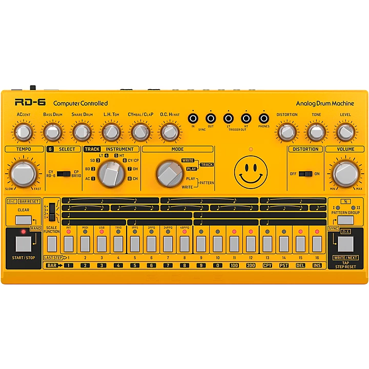 RD 6 AM Analog Drum Machine Yellow