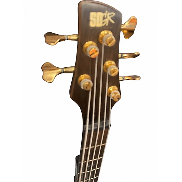 Ibanez Used Ibanez SR5CMDX Black Ice Low Gloss Electric Bass Guitar.gc