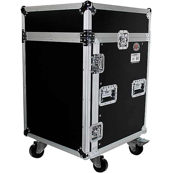 14U Rack x 10U Top Mixer DJ Combo Flight Case