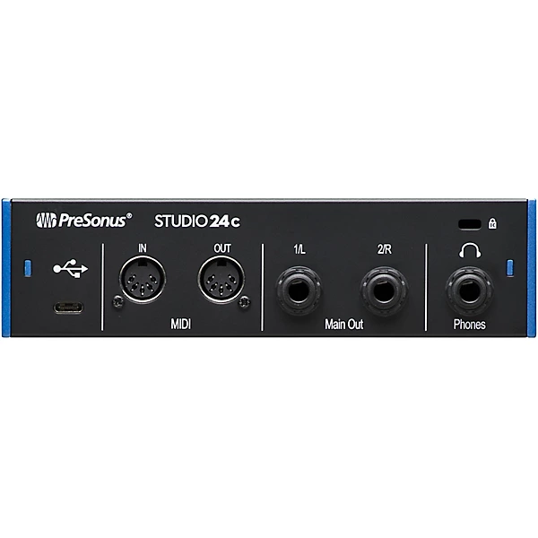 PreSonus STUDIO 24C USB C 2x2 audio MIDI interface Level 1 L47738004000000.gc