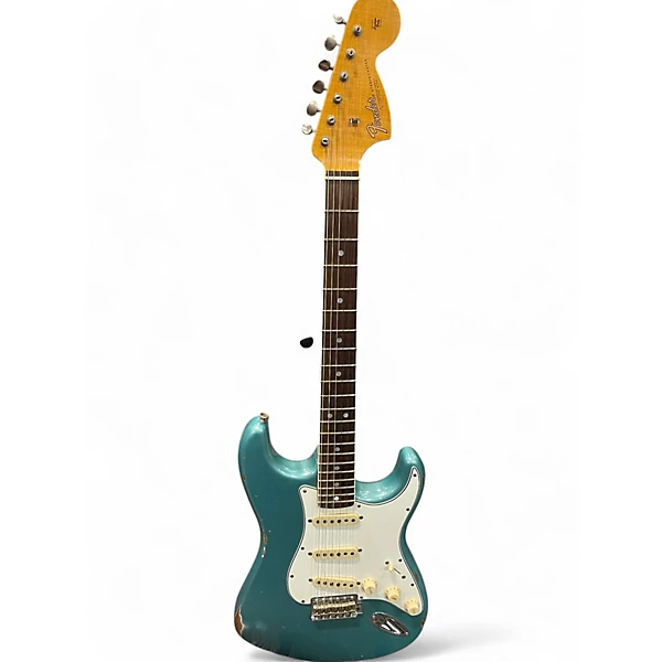 Fender Used Fender custom show 67 stratocaster relic aged firemist silver Solid Body Electric Guitar.gc