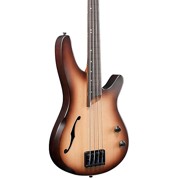 Bass Workshop SRH500F Fretless Electric Bass Flat Natural Browned Burst