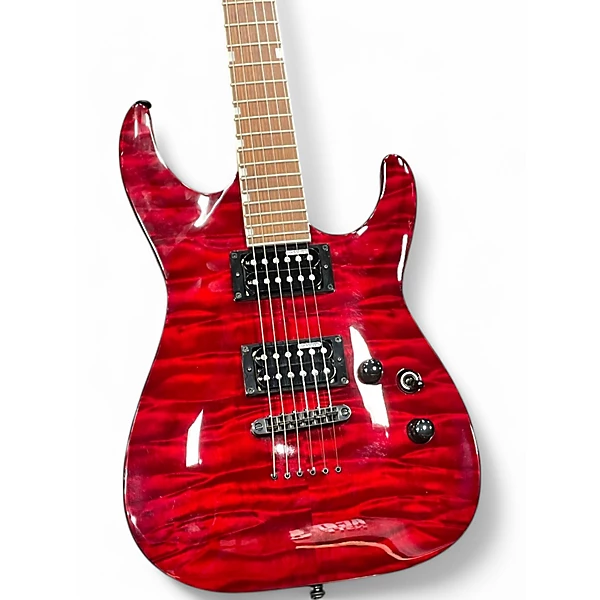 ESP Used ESP LTD MH200 Red Solid Body Electric Guitar
