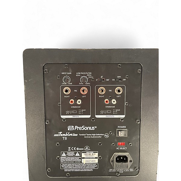 PreSonus Used PreSonus temblor t8 Subwoofer
