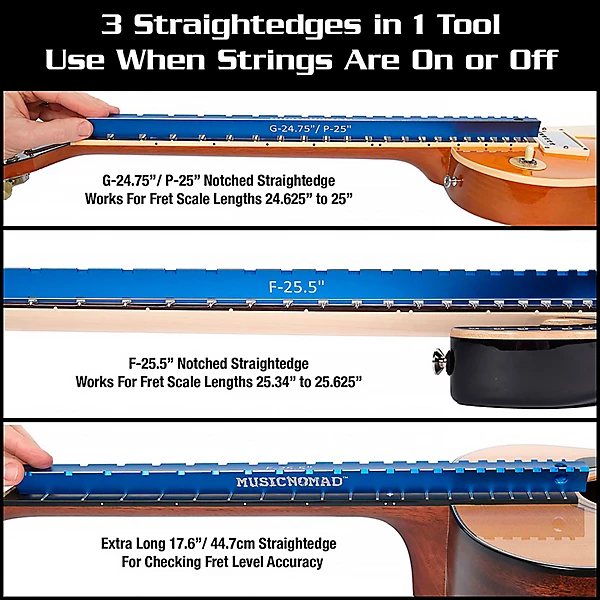 Tri Beam 3 n 1 Dual Notched Precision Straight Edge