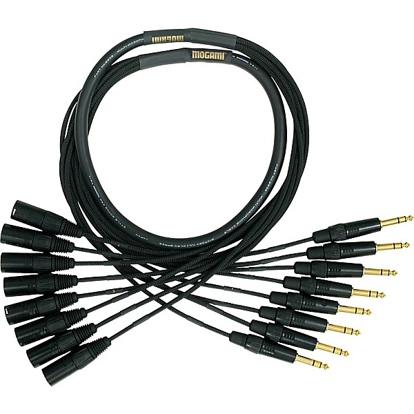 Gold 8 Channel TRS XLR Male Snake Cable 20 ft