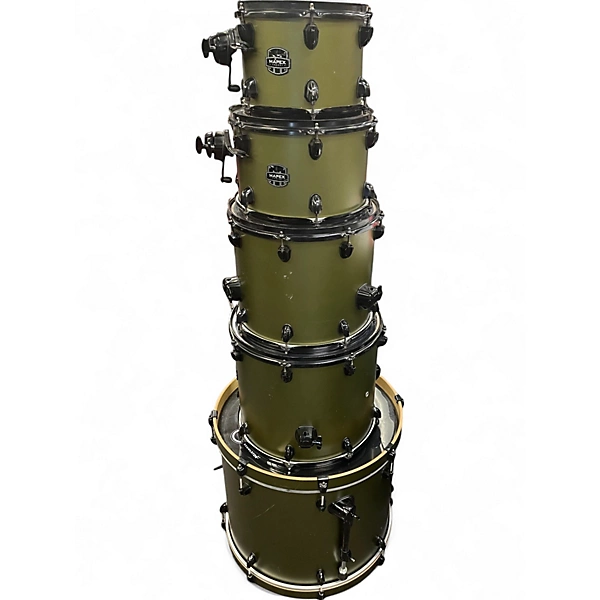 Mapex Used Mapex 5 Piece ARMORY GREEN Drum Kit.gc