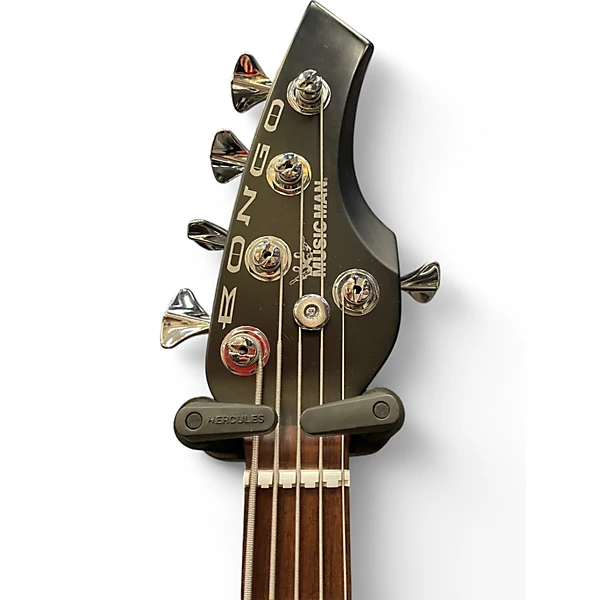 Ernie Ball Music Man Used Ernie Ball Music Man Bongo 5 HH Black Electric Bass Guitar.gc