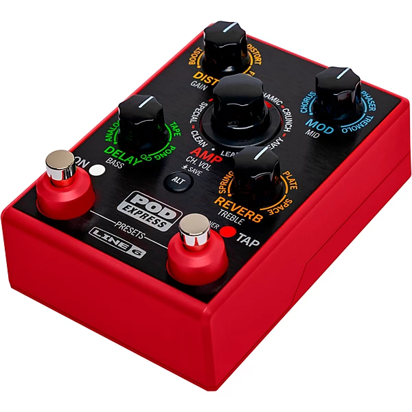 Line 6 POD Express Guitar Effects Pedal Red