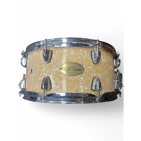 Groove Percussion Used Groove Percussion 6X14 SNARE Antique Ivory Drum.gc