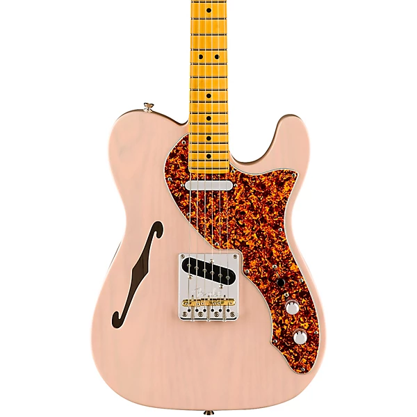 Fender American Professional II Telecaster Thinline Limited Edition Electric Guitar Transparent Shell Pink