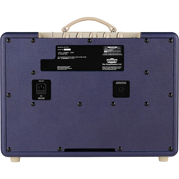 VOX AC10 Custom 10W 1x10 Limited Edition Tube Guitar Combo Amp With KORG Pitchblack X Pedal Tuner Blue/Cream