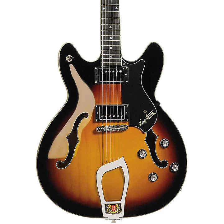 Hagstrom Viking Semi Hollowbody Electric Guitar Tobacco Sunburst