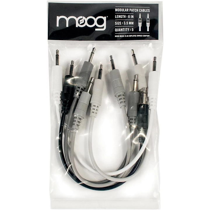 35mm TS cables 6 long for the Mother 32 Pack of 5
