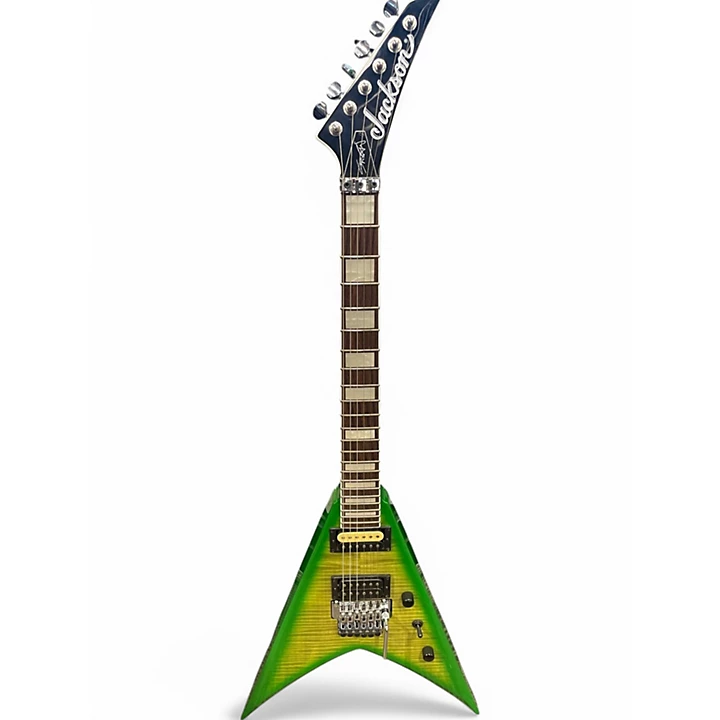 Used 2020 Jackson Scott Ian Signature Soloist Nuclear Green Solid Body Electric Guitar